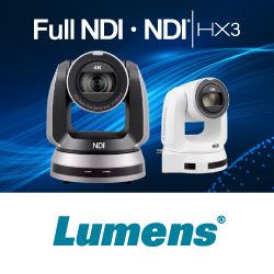 Lumens анонсирует многофункциональную PTZ-камеру 4K NDI®|HX3
