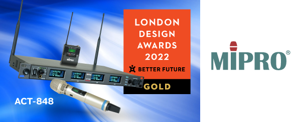 MIPRO ACT-848 завоевала золото на London Design Awards 2022